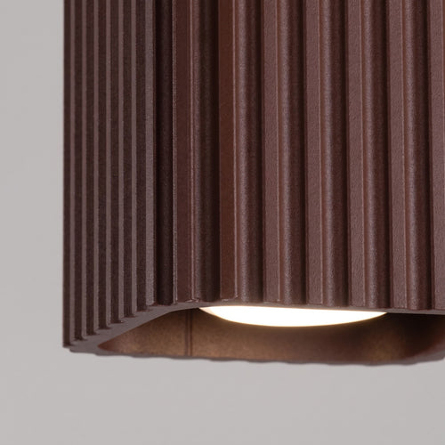 Sollux Lighting Plafondlamp RIFF 1 bruin GU10 - 10x10x10cm
