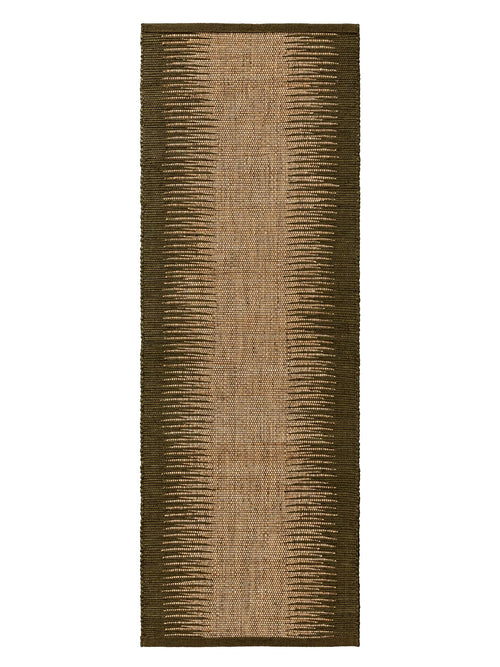 benuta jute loper Tulsi - groen - 80x250 cm