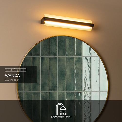 Lucide wandlamp WANDA - Geïntegreerde LED - Zwart - vtwonen shop