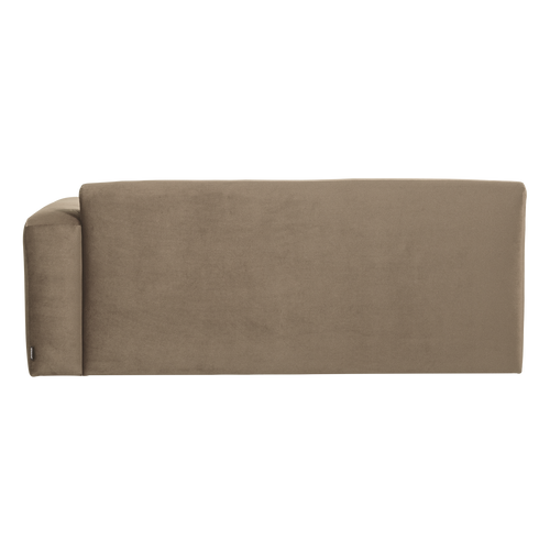 WOOOD 2-zits bank arm rechts Mojo Base - Velvet - Khaki - 74x185x97