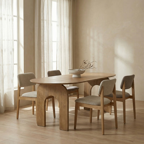 DÉJA Living Eettafel Vantaa - Ovaal Naturel Hout - 260x90x76cm