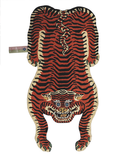 Doing Goods Heritage Santana Tijger Vloerkleed - 181 x 88 x 2cm - 100% wol