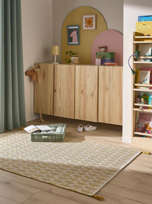 benuta wasbaar kindervloerkleed Elli - geel - 90x130 cm