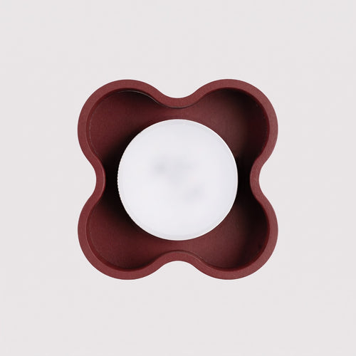 Sollux Lighting Plafondlamp OVIO 1 bordeaux Gx53 - 12x12x6cm