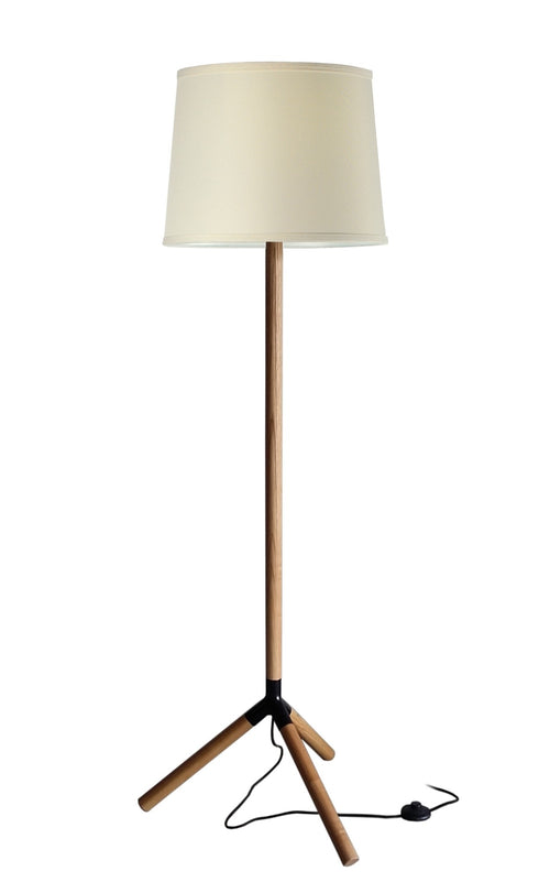 Artdelight Vloerlamp Trace - Hout/Wit