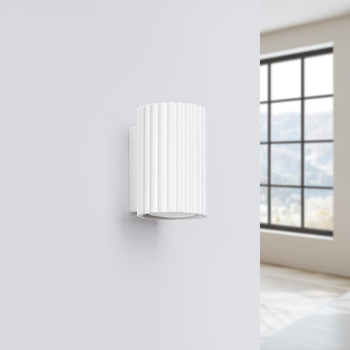 Sollux Lighting Wandlamp KARBON 10 wit - 6,5x8,5x10cm