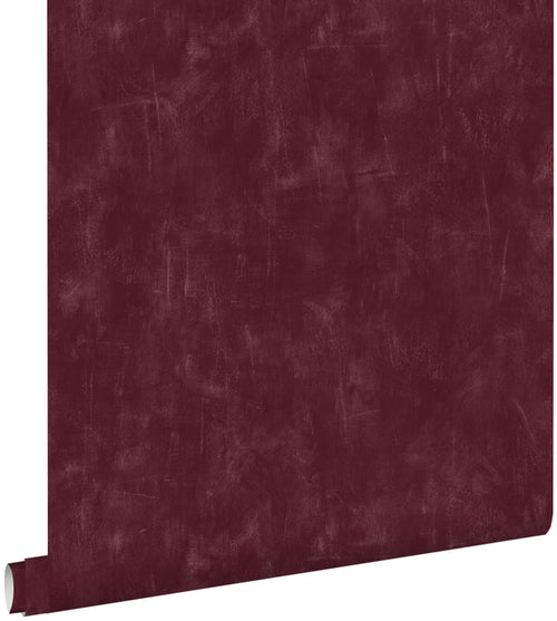 ESTAhome behang geschilderd effect bordeaux rood - 53 cm x 10.05 m - 148724