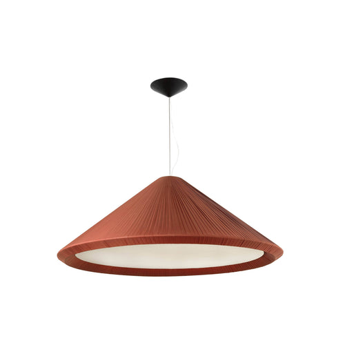 Faro Hue-In - 4-lichts grote koepelvormige plafondlamp, bordeaux, E27