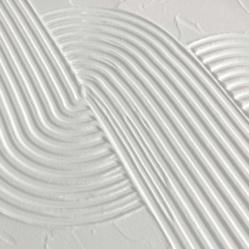 Reinders Knot White schilderij 3d art -  wit - woonkamer - 40x30cm