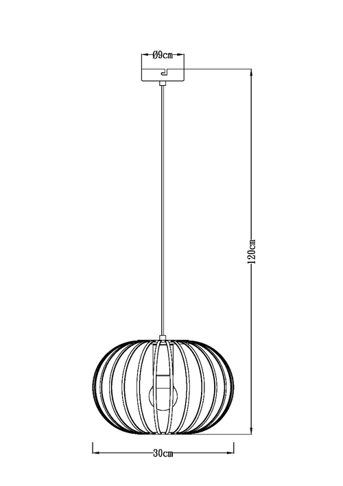 Lighto | Design hanglamp zwart 30cm Ø | Julia - vtwonen shop