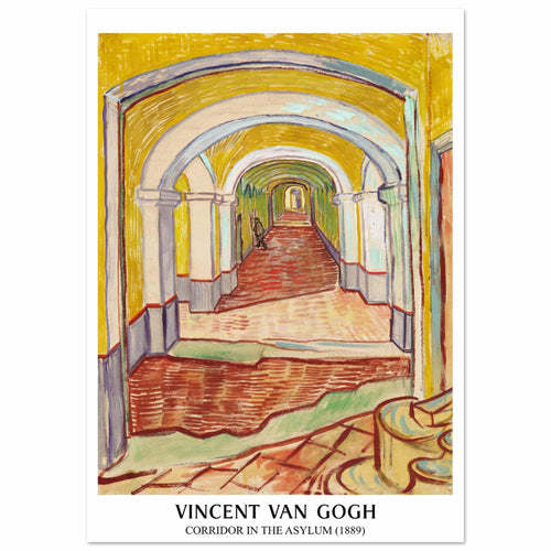 Artfulprints  Vincent van Gogh - Corridor in the Asylyum   poster A4 21x29.7 cm - vtwonen shop