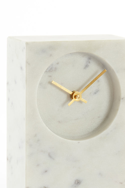 Light & Living klok DESTINA - 13x8x20cm - wit - vtwonen shop