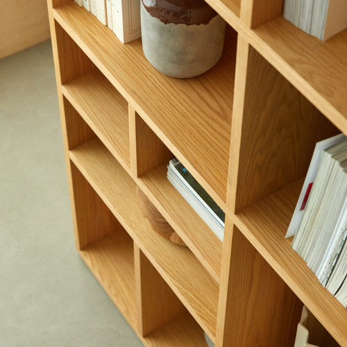 Tikamoon Hoge eiken boekenkast - Naturel
