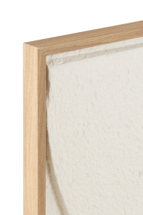 J-Line schilderij Thibault - papier - wit/beige