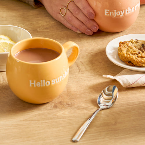 Salt & Pepper - Beker 42cl "Hello sunshine" oranje Muggies