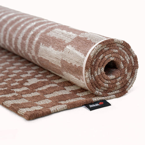 Louis De Poortere binnen & buiten machinewasbaar vloerkleed Structures Berber van 70% gerecycled PET - rood - 170x235cm