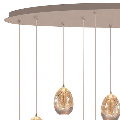 Highlight hanglamp Egg - 12 lichts - 140  x 155   cm - champagne