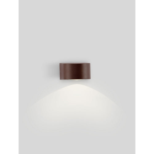 Nova Luce OPERA Buitenwandlamp met neerwaartse geleiding, Corten LED 6W 478lm IP54 3000K
