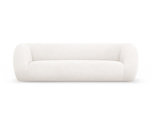 Cosmopolitan Design Bank Essen 3-zits, boucle, wit - 95x230x86cm