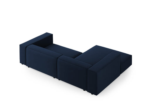 Cosmopolitan Design linker hoekbank Arendal 3-zits, flueel, koningsblauw - 166x224x70cm
