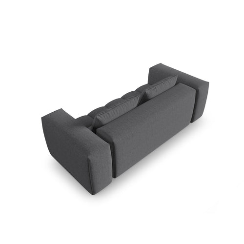 Cosmopolitan Design - Modulaire bank Verona 3-zits, structurele stof grijs - 85x200x70cm