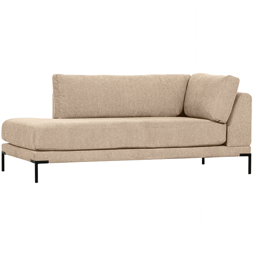 vtwonen lounge bank element links Couple - Polyester - Naturel Melange -89x100x200 - vtwonen shop