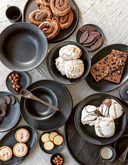 vtwonen - Kommen Mat Zwart - Serviesset van 6 - 15cm - vtwonen shop