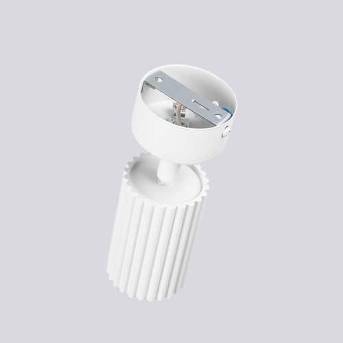 Sollux Lighting Plafondlamp KARBON 1 wit - 7x7x18cm