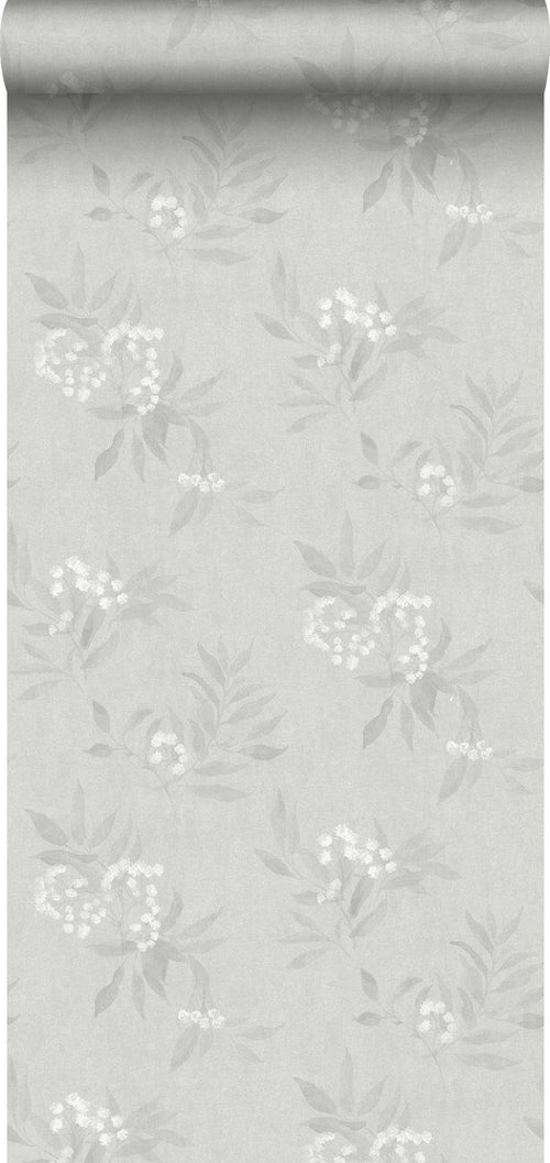 Borastapeter behang bloemen grijs - 53 cm x 10.05 m - 660537 - vtwonen shop