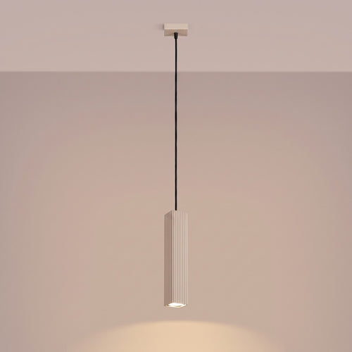 Sollux Lighting Hanglamp RAYO 1 taupe - 8x8x118cm