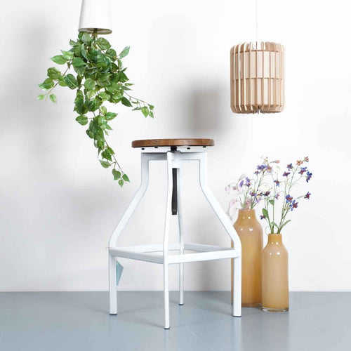 Legend Hoge draaibare kruk wit - in hoogte verstelbaar - vtwonen shop