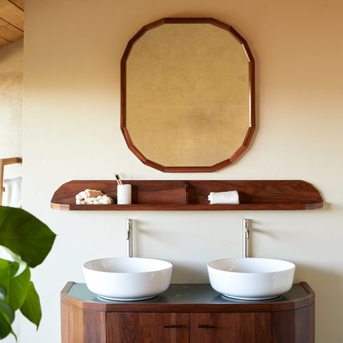 Tikamoon Badkamerplank in massief palissander 140 cm - Bruin - vtwonen shop