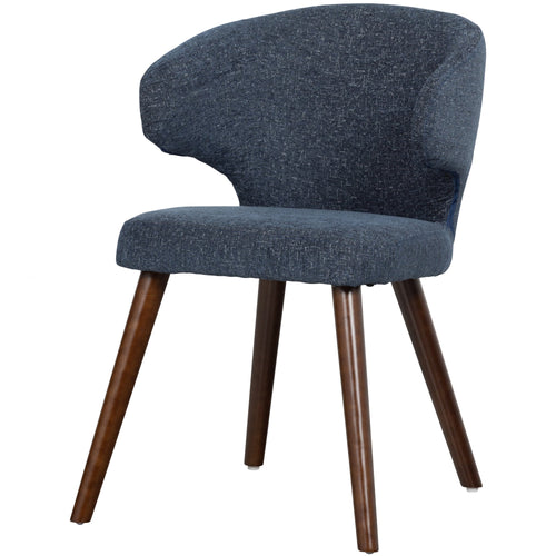 vtwonen eetkamerstoelen Cape - Stof - Blauw - Set van 2 - vtwonen shop