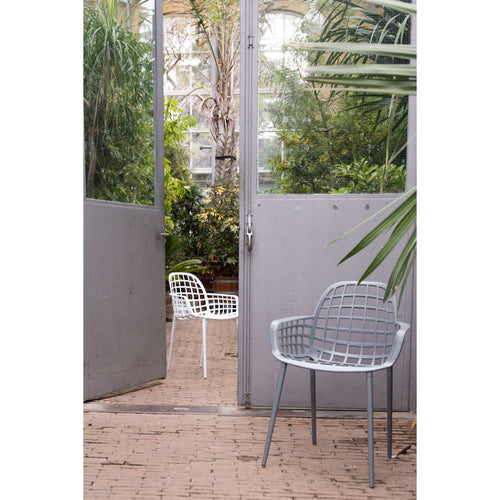 Zuiver Albert Kuip Tuin Eetkamerstoelen armleuning Wit - Set van 2 - vtwonen shop