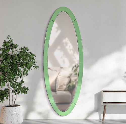 Mauro Ferretti wandspiegel - 55x2x150 cm - groen