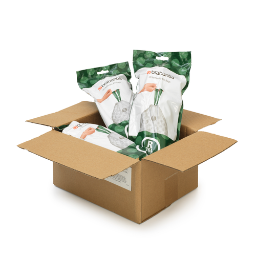 Brabantia PerfectFit afvalzak met trekbandsluiting, code R, 36 liter, 20 stuks/rol - White