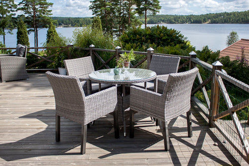 Rebellenclub Ronde Tuintafel Mykon - ø90cm - Grijs - vtwonen shop