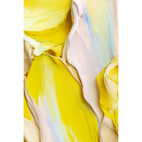 Kare Design Schilderij Abstract In Box 80x80cm geel - vtwonen shop