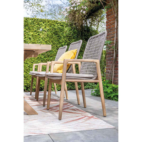 Garden Impressions tuinset Luando - Tamako - bruin - 220x115 cm - ovaal - 7-delig