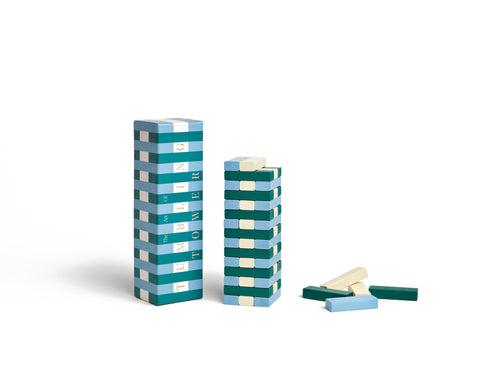 Printworks Spel Play - Tumbling Towers - Groen/Blauw