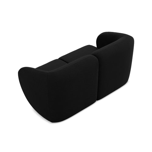 LaMiaSofa Tweezits modulaire bank Cervo - bouclé - zwart - 174x94x75