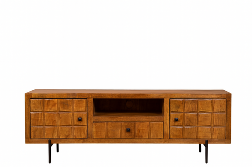 StarFurn Tv-Meubel Brandy - Naturel Mangohout - 150x40x55cm