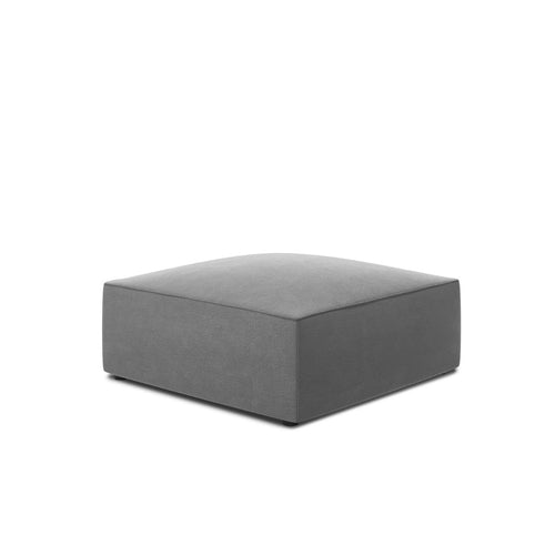 Cosmopolitan Design - Poef Siena flueel grijs - 93x93x40cm