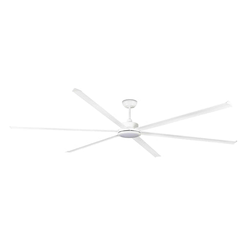 Faro Rotterdam XXXL 6-blads plafondventilator mat wit met licht 3000K