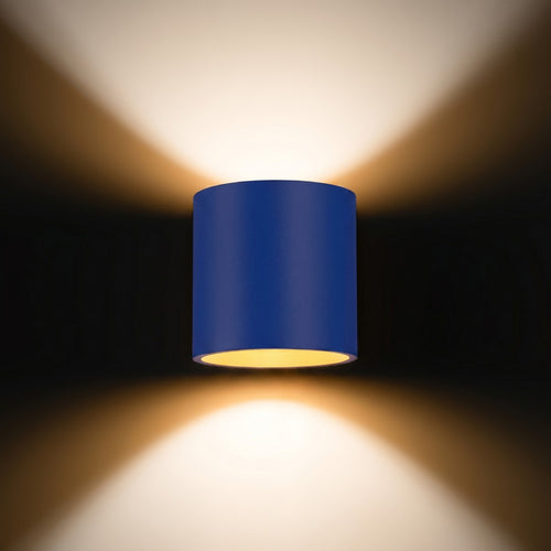 Sollux Lighting Wandlamp ORBIS 1 ultramarijn - 10x12x10cm