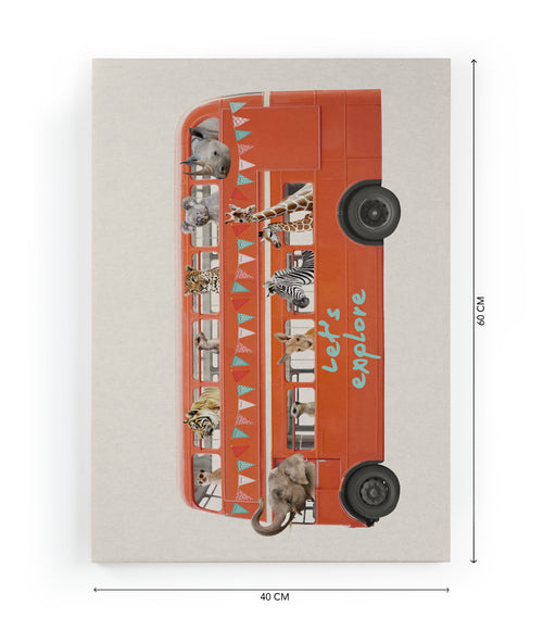 Canvas 60x40 Afdruk Bus