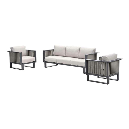 Garden Impressions loungeset Gabon taupe 3-delig - vtwonen shop
