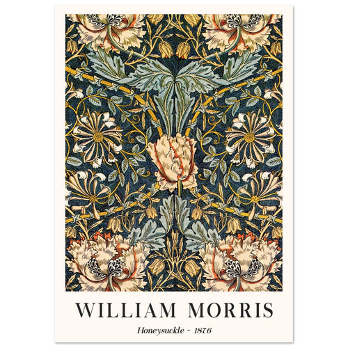 Artfulprints  William Morris - Honeysuckle 1876   poster A4 21x29.7 cm - vtwonen shop