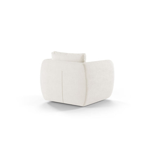 Cosmopolitan Design - Fauteuil Nimes boucle wit - 87x95.5x80cm