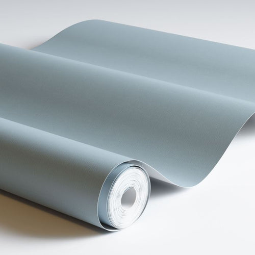 Duro Wallpaper behang effen vergrijsd blauw - 53 cm x 10.05 m - 662232 - vtwonen shop